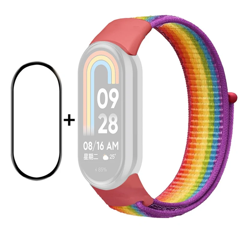 HAT PRINCE Xiaomi Smart Band 8 nylon strap with screen protector
