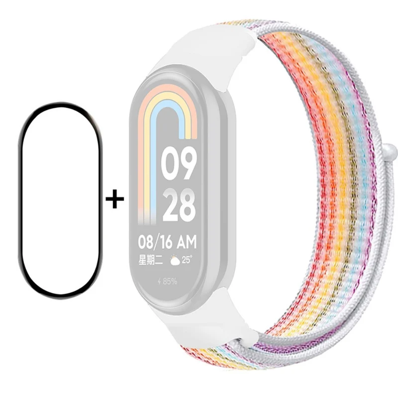 HAT PRINCE Xiaomi Smart Band 8 nylon strap with screen protector