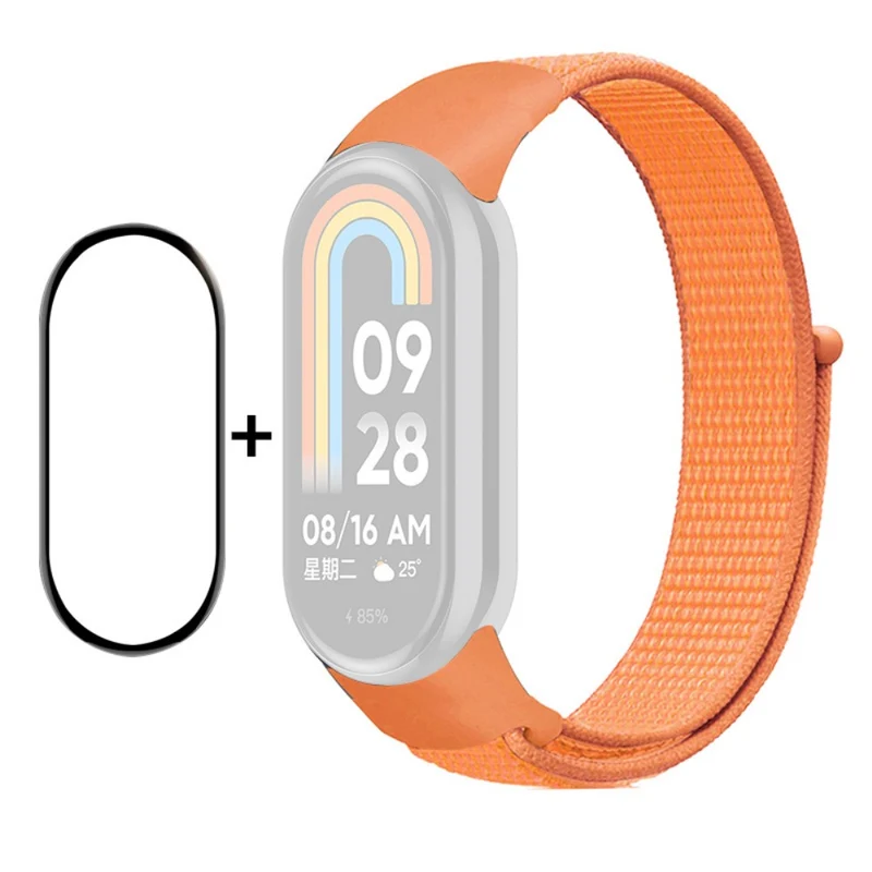HAT PRINCE Xiaomi Smart Band 8 nylon strap with screen protector