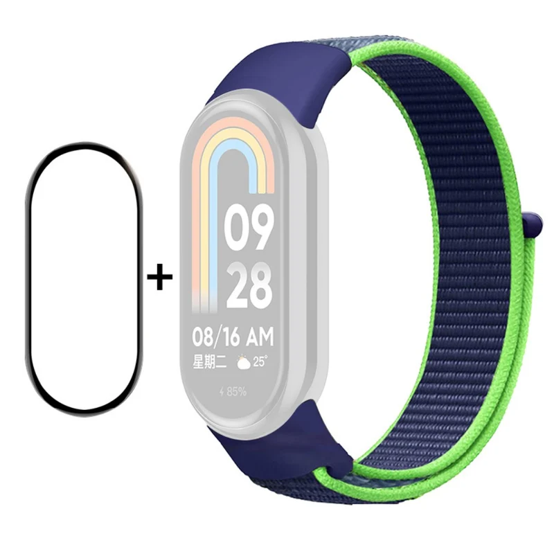 HAT PRINCE Xiaomi Smart Band 8 nylon strap with screen protector