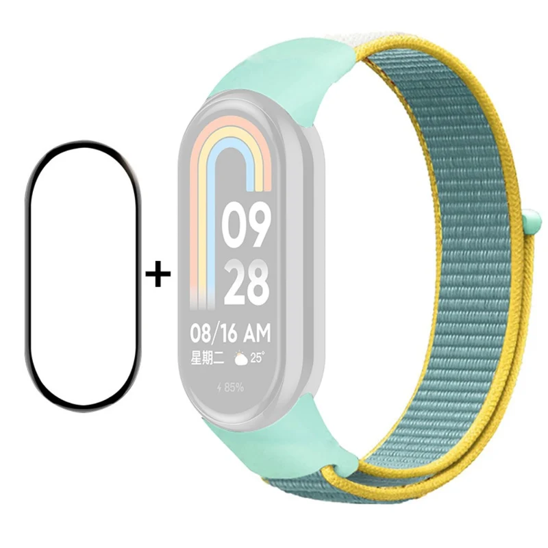 HAT PRINCE Xiaomi Smart Band 8 nylon strap with screen protector