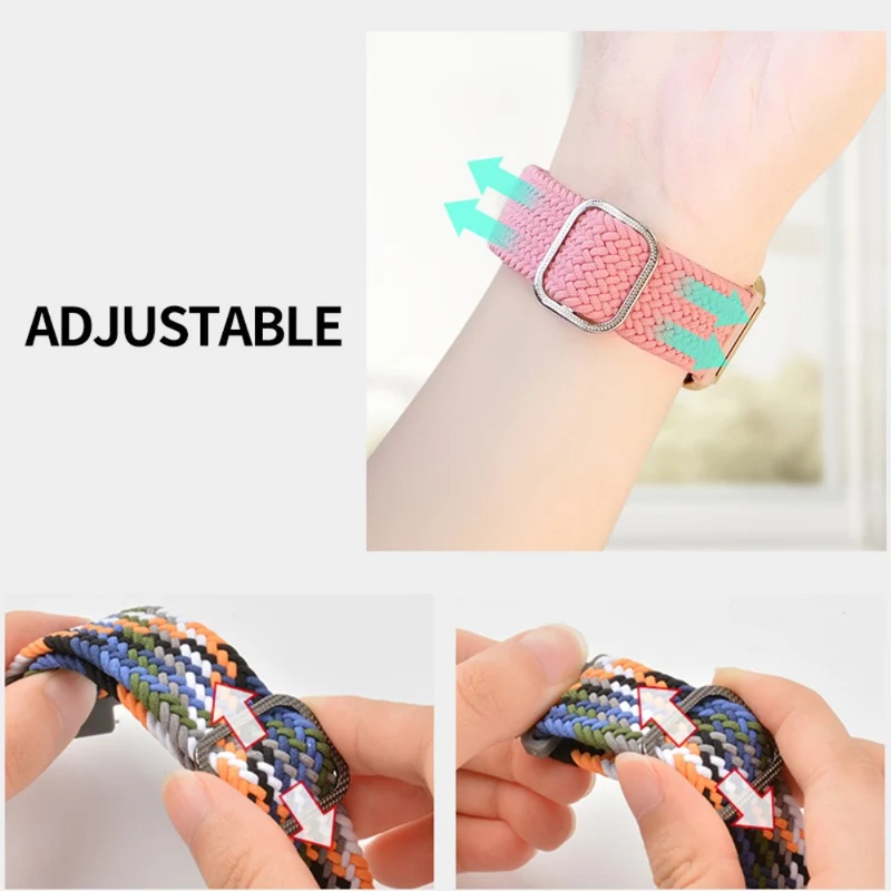 HAT PRINCE Xiaomi Smart Band 8 nylon braid strap with screen protector - Denim