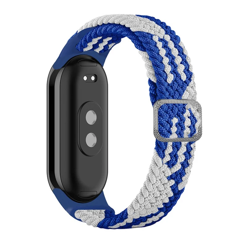 HAT PRINCE Xiaomi Smart Band 8 nylon braid strap with screen protector - Denim