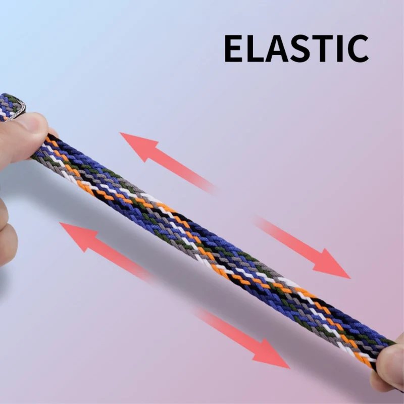HAT PRINCE Xiaomi Smart Band 8 nylon braid strap with screen protector - Denim