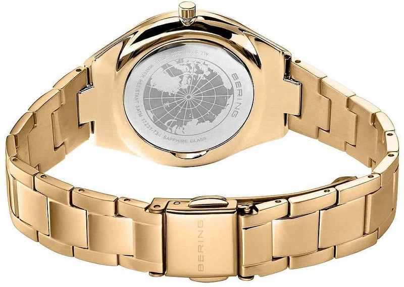 Bering Ultra Slim 17231-734 Damenuhr • Saphirglas • Gold