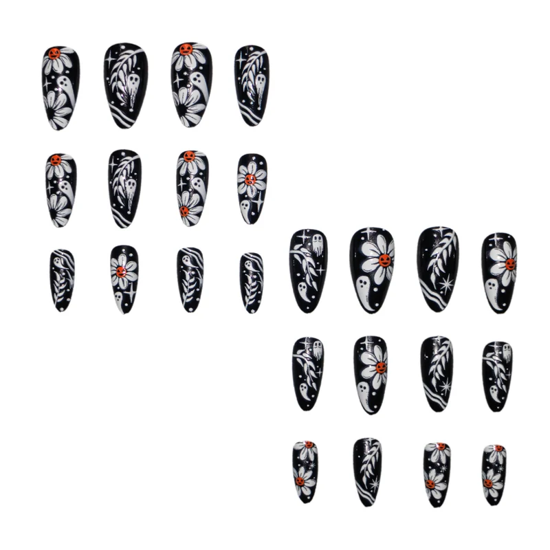 Gothic Floral Nail Art Set