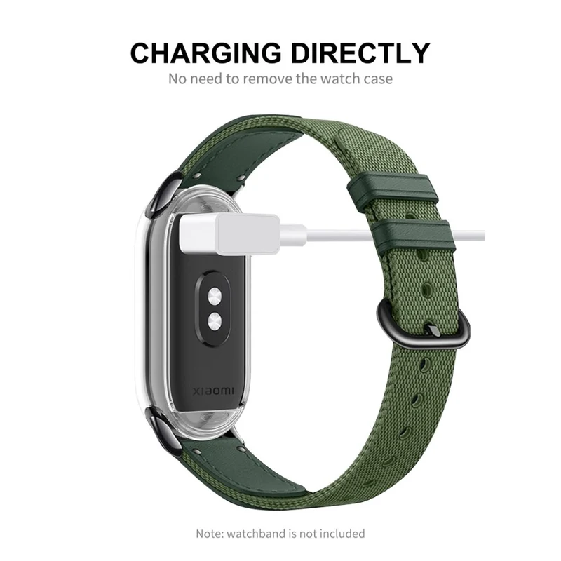 HAT PRINCE Xiaomi Smart Band 8 clear cover with screen protector