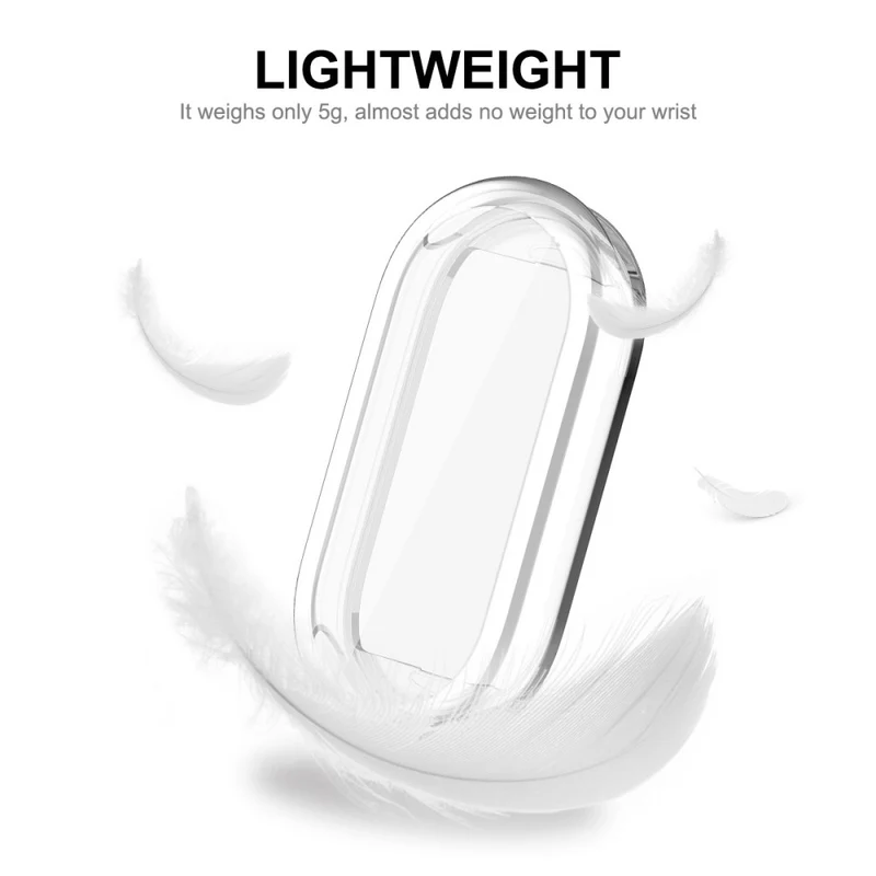 HAT PRINCE Xiaomi Smart Band 8 clear cover with screen protector