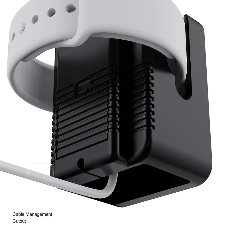 Retro game style silicone Apple Watch charger holder