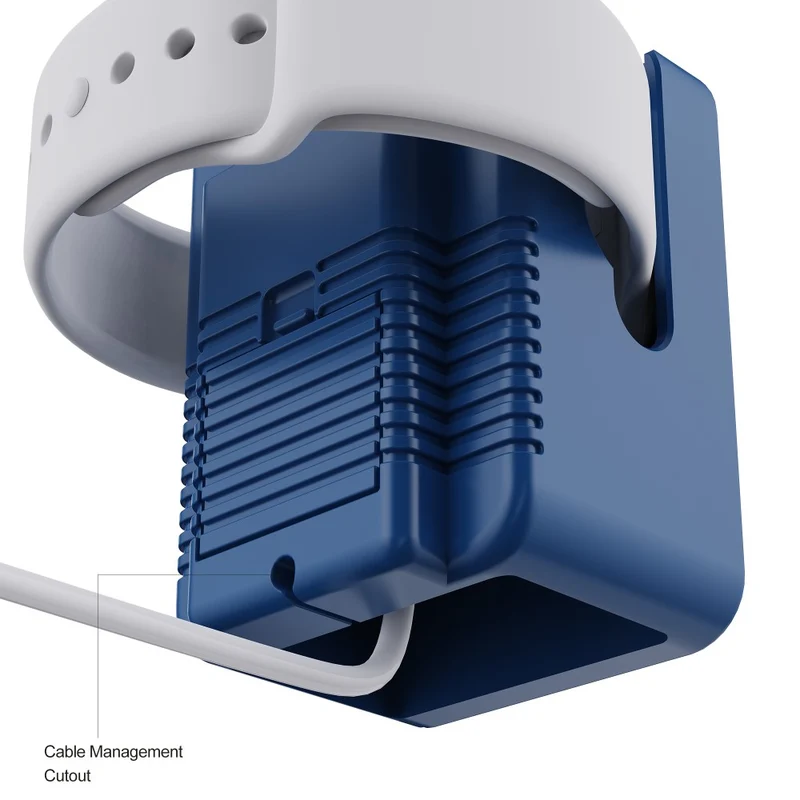 Retro game style silicone Apple Watch charger holder