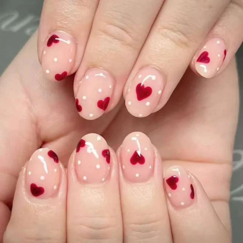 Herz-themen Acryl-Nagelkunst Set
