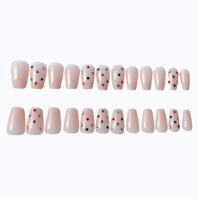Glitzerndes Strass-Nagelkunst-Set