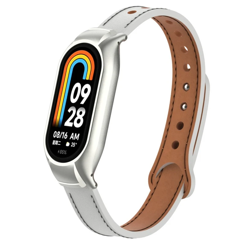 Sehr Gut Xiaomi Smart Band 8 Metall Und Kunstleder Armband