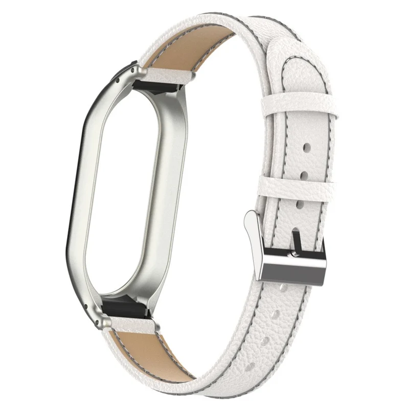Zeitlos Xiaomi Smart Band 8 Echtes Leder Und Metall Armband