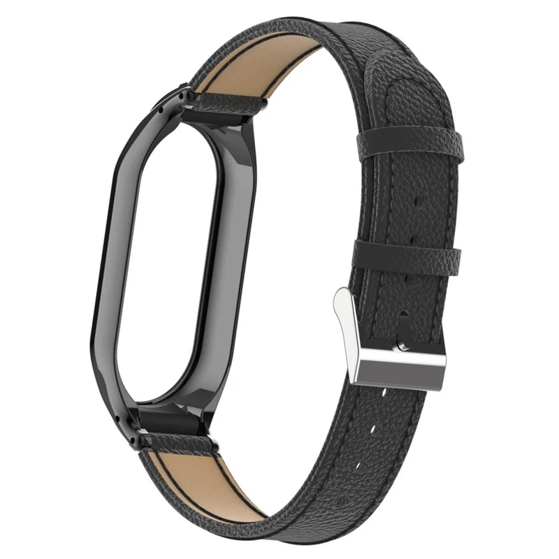 Zeitlos Xiaomi Smart Band 8 Echtes Leder Und Metall Armband