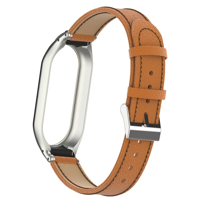 Zeitlos Xiaomi Smart Band 8 Echtes Leder Und Metall Armband