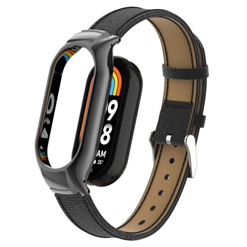 Zeitlos Xiaomi Smart Band 8 Echtes Leder Und Metall Armband