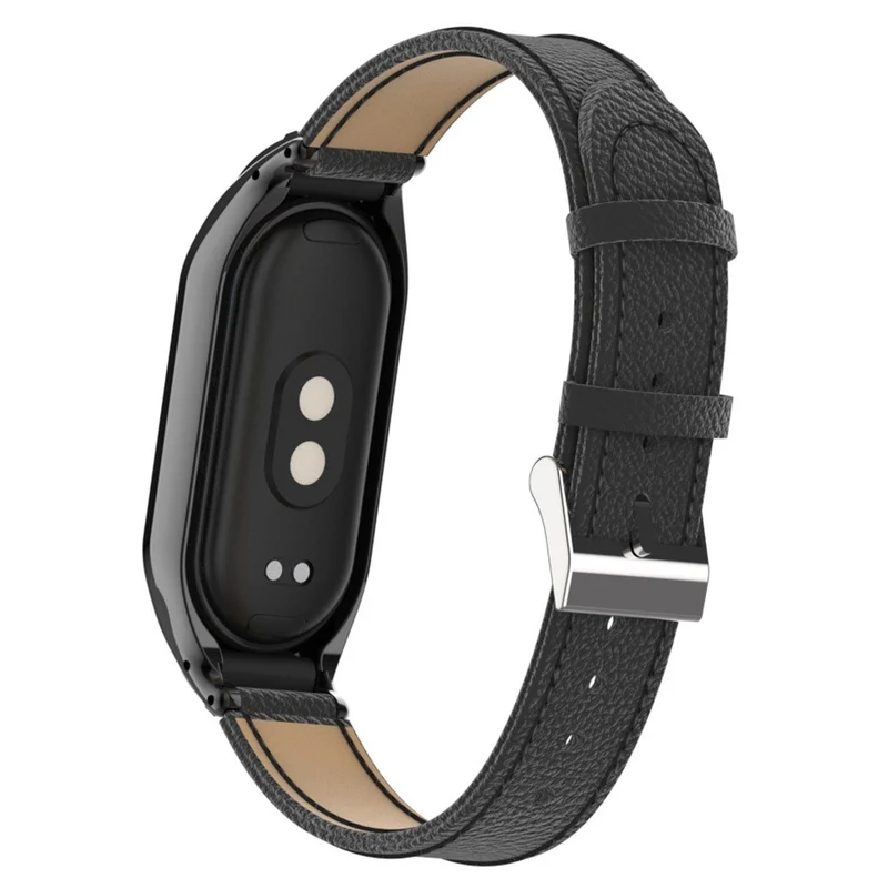 Zeitlos Xiaomi Smart Band 8 Echtes Leder Und Metall Armband