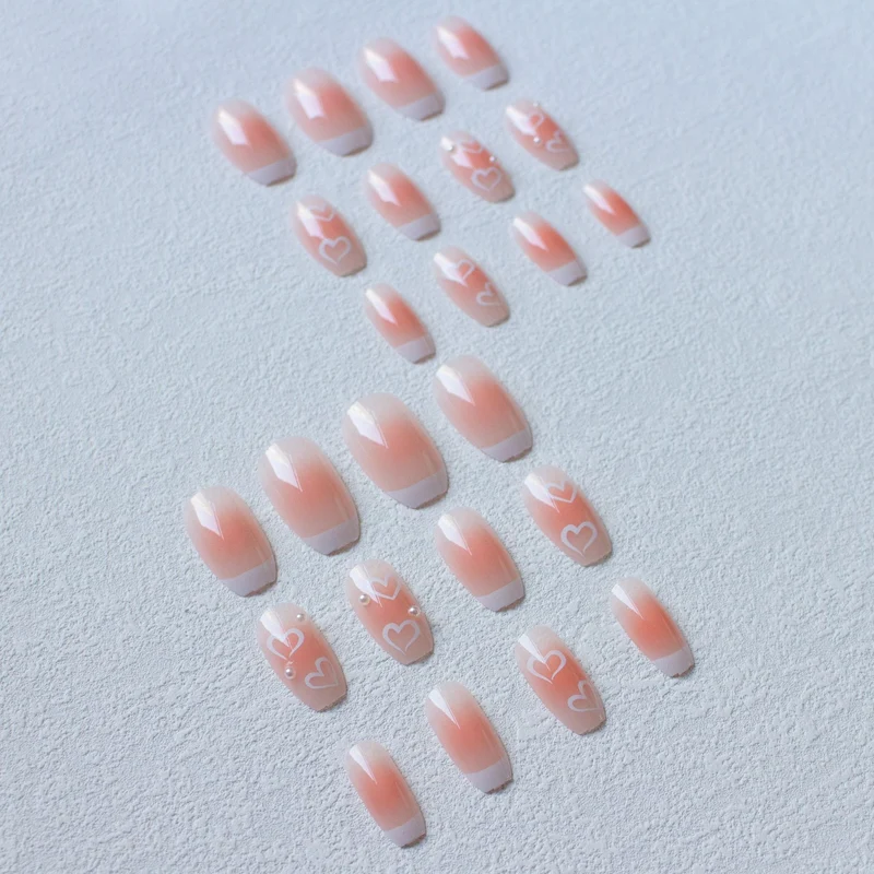 Herz Akzent Nagelkunst Set