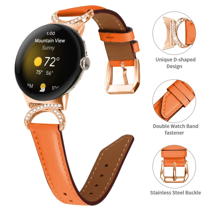 Reizend Google Pixel Watch Kunstleder Armband