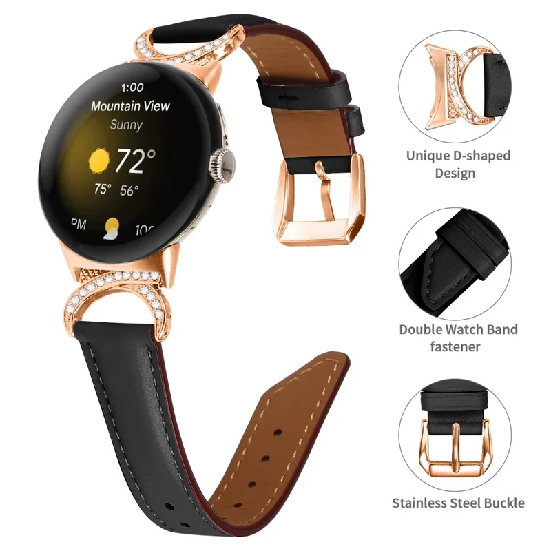 Reizend Google Pixel Watch Kunstleder Armband