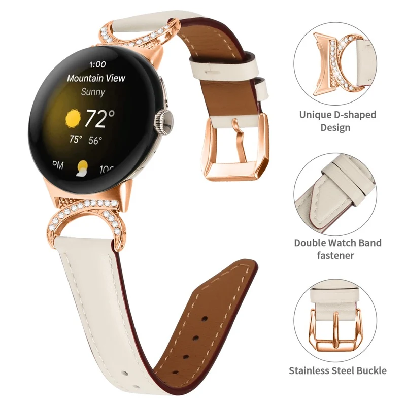 Reizend Google Pixel Watch Kunstleder Armband