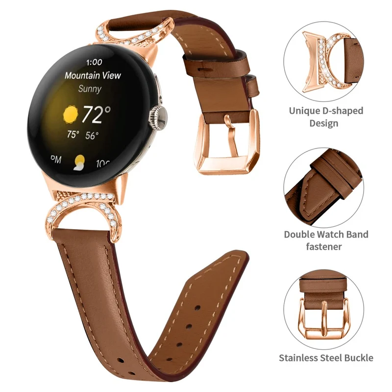 Reizend Google Pixel Watch Kunstleder Armband