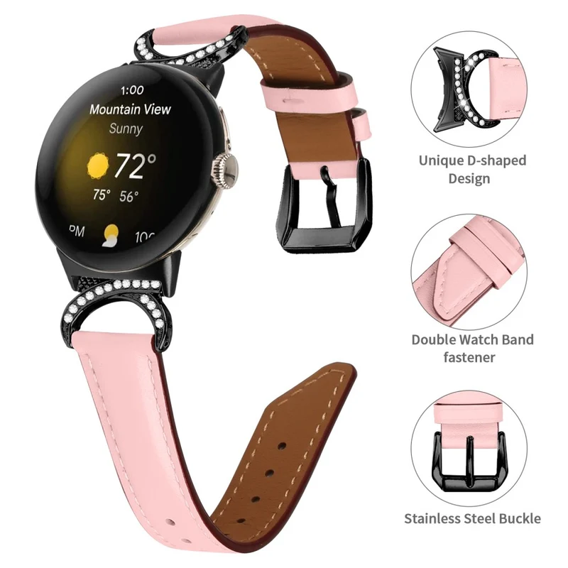Mega Zäh Google Pixel Watch Kunstleder Armband