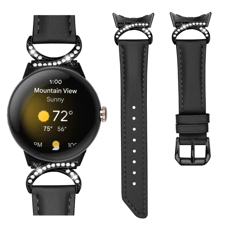 Mega Zäh Google Pixel Watch Kunstleder Armband