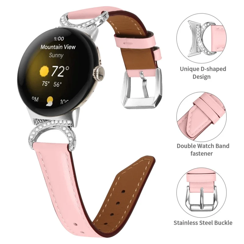 Unglaublich Schön Google Pixel Watch Kunstleder Armband