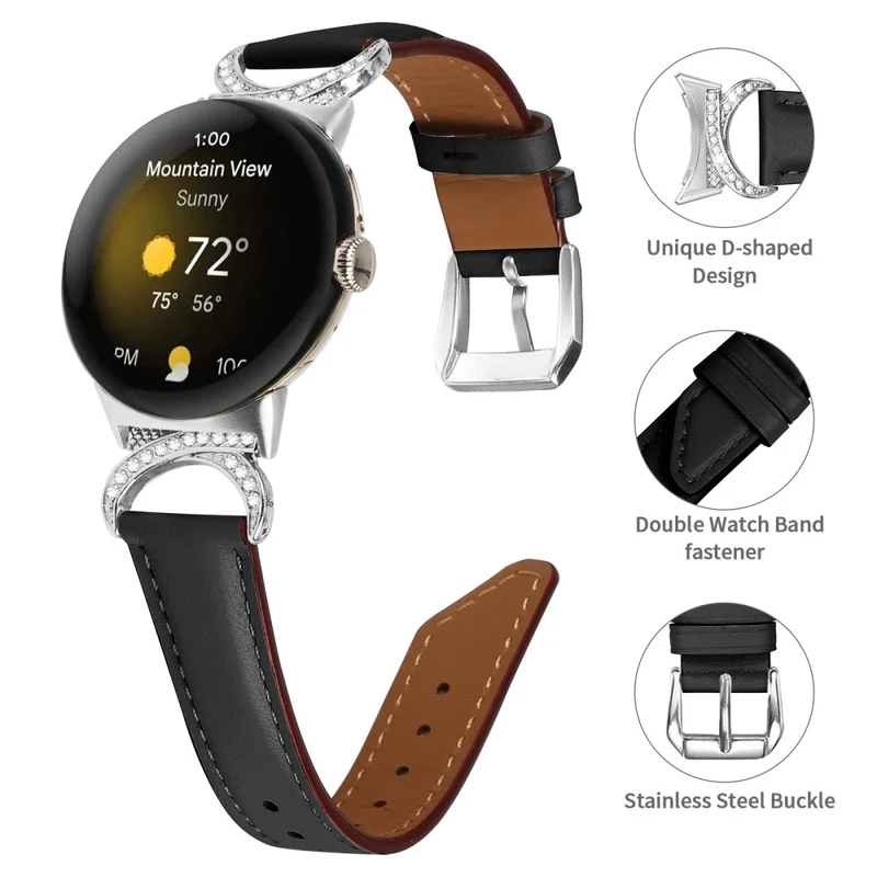 Unglaublich Schön Google Pixel Watch Kunstleder Armband