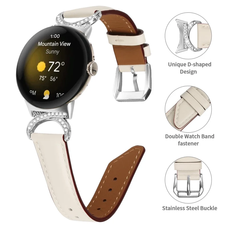 Unglaublich Schön Google Pixel Watch Kunstleder Armband