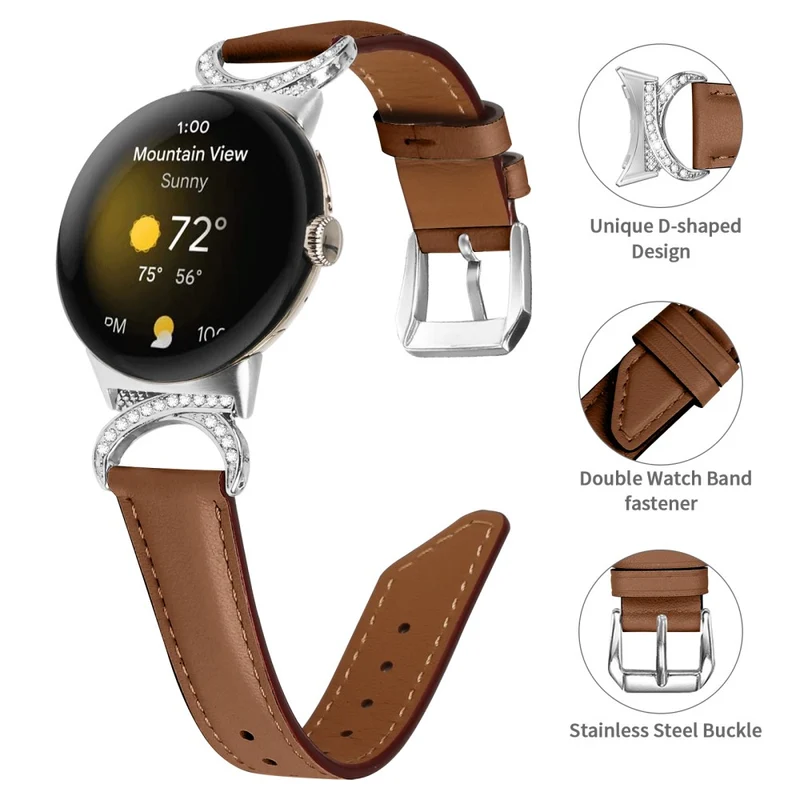 Unglaublich Schön Google Pixel Watch Kunstleder Armband