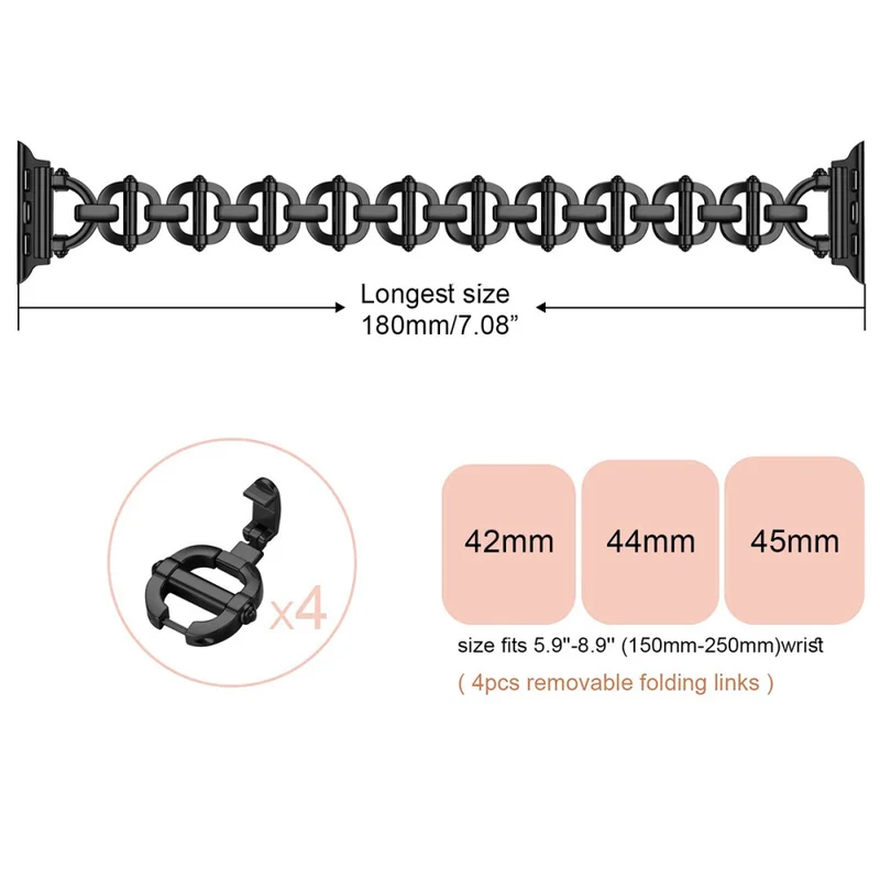 Super Haltbar Apple Smartwatch Metall Universell Armband
