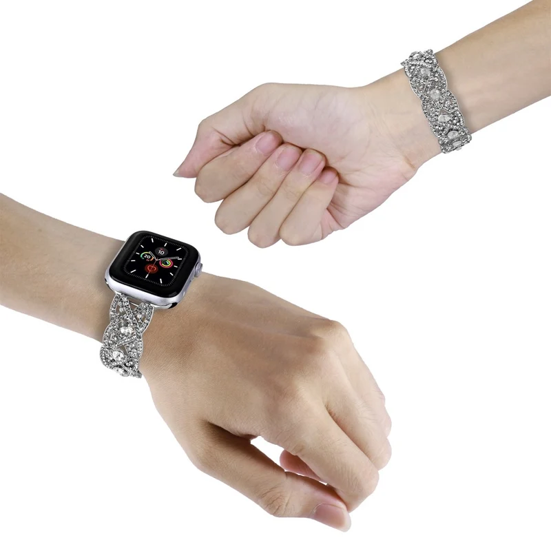 Stark Apple Smartwatch Metall Und Strass Universell Armband