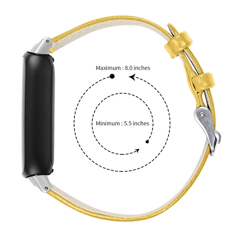 Haltbar Fitbit Inspire 3 Echtes Leder Armband