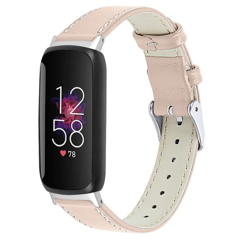 Haltbar Fitbit Inspire 3 Echtes Leder Armband