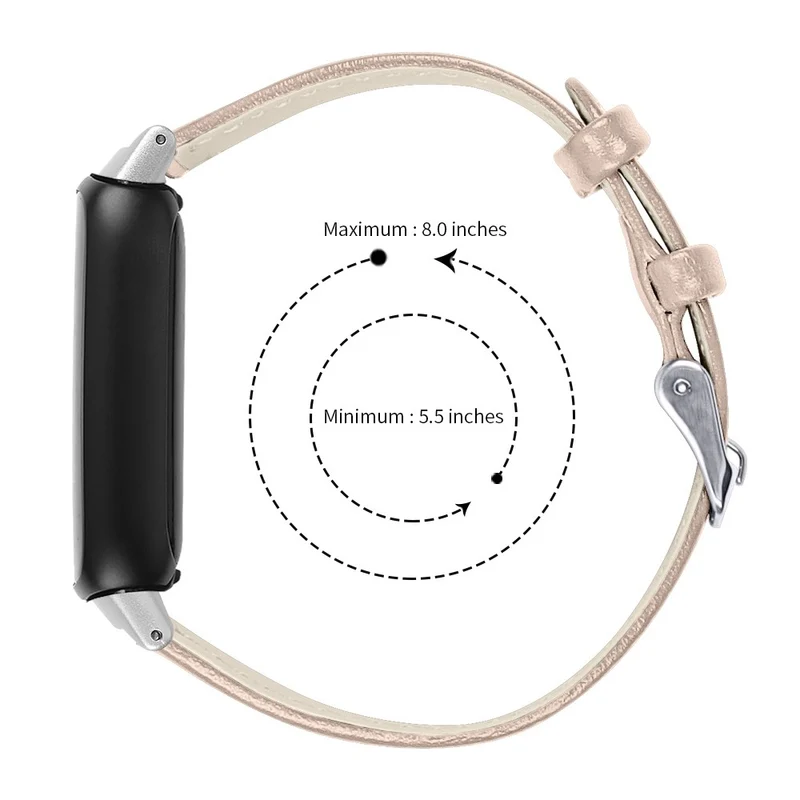 Haltbar Fitbit Inspire 3 Echtes Leder Armband
