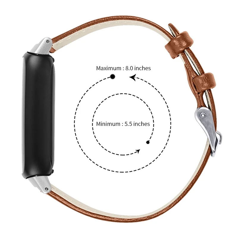 Haltbar Fitbit Inspire 3 Echtes Leder Armband