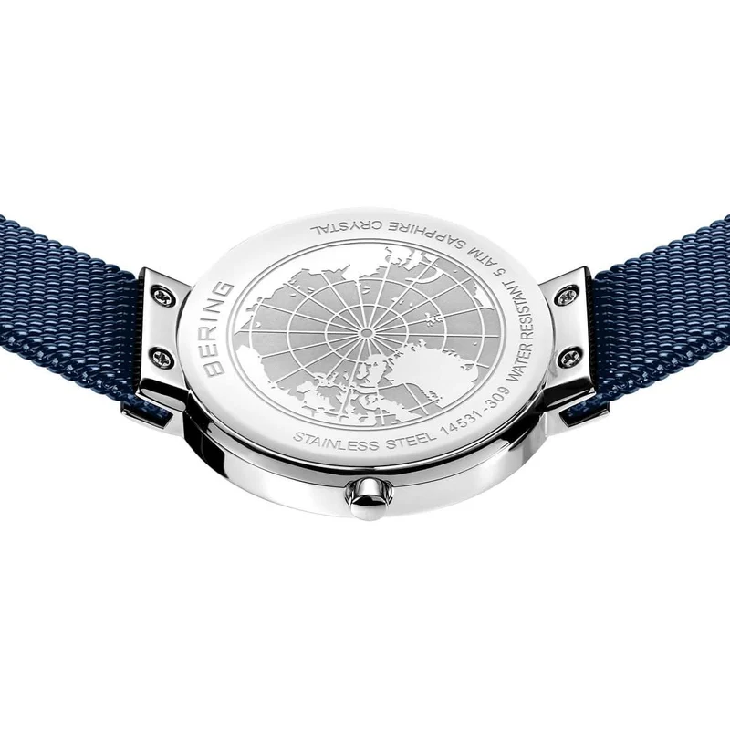Bering Classic 14531-309 Damenuhr • Kratzfestes Saphirglas • Feines Milanaise-Armband