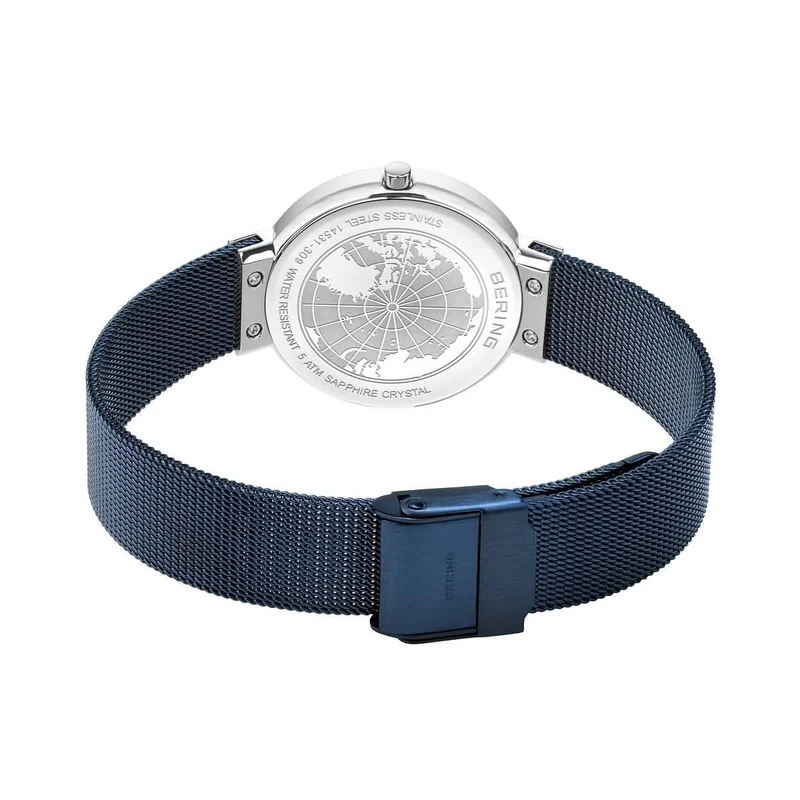 Bering Classic 14531-309 Damenuhr • Kratzfestes Saphirglas • Feines Milanaise-Armband