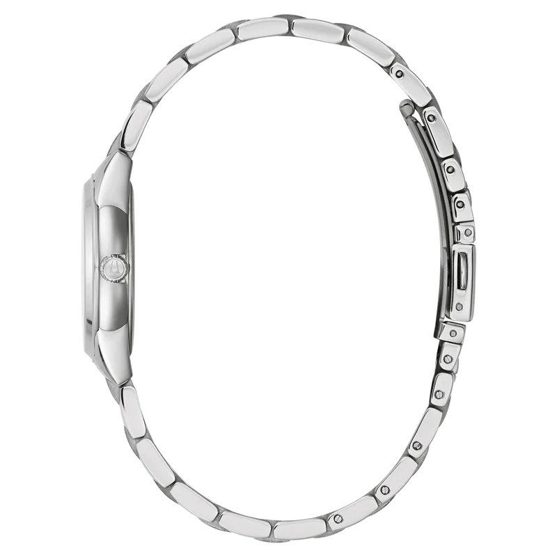 Bulova Sutton 96P254 Damenuhr • Diamanten-Besatz • Perlmutt-Zifferblatt