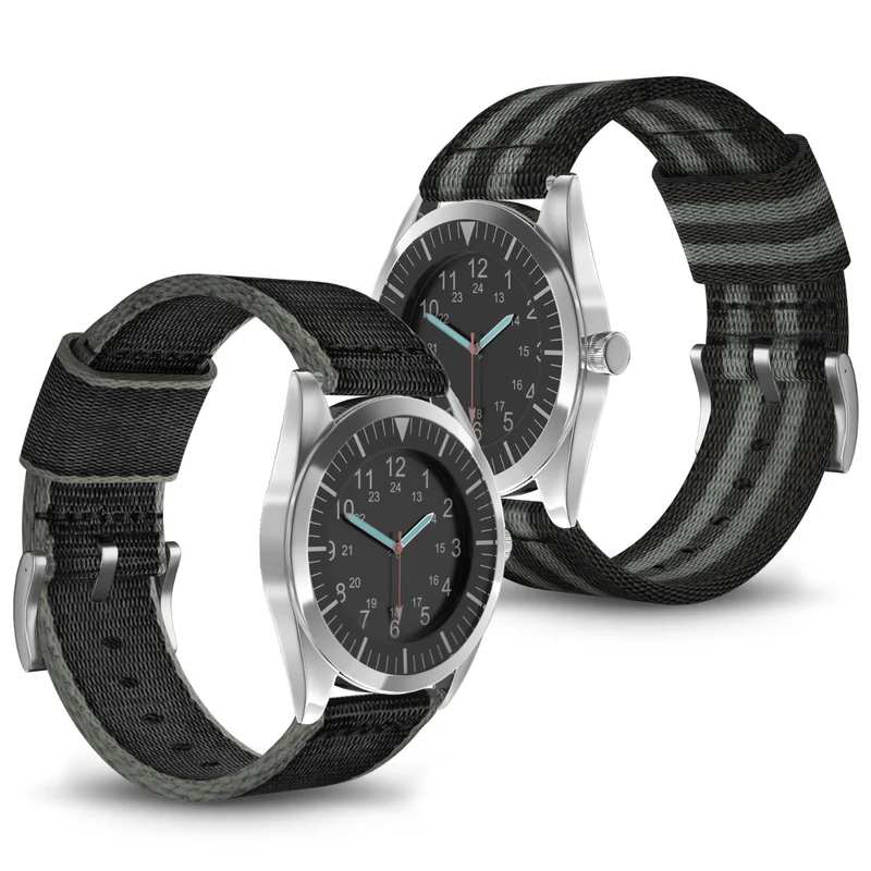 Bemerkenswert Langlebig 24mm Textil / Nylon Armband
