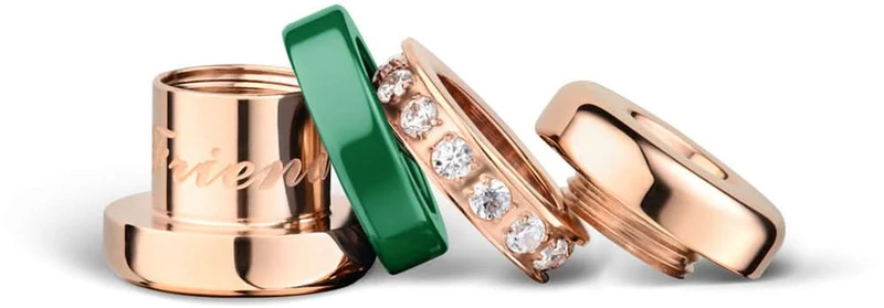 - Charm aus Edelstahl - Bering Jewelry Modell: Friends4Life