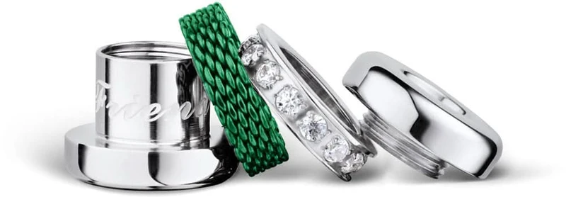 Charm aus Edelstahl - Bering Jewelry Modell: Friends4Ever-5