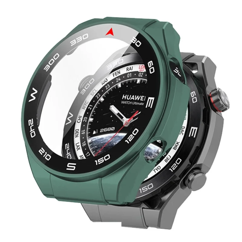 Mega Stylisch Huawei Watch Ultimate Hülle mit Displayschutz in Plastik und Glas