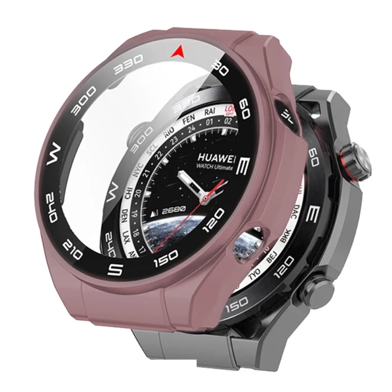 Mega Stylisch Huawei Watch Ultimate Hülle mit Displayschutz in Plastik und Glas