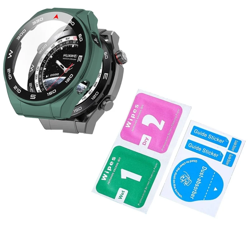 Mega Stylisch Huawei Watch Ultimate Hülle mit Displayschutz in Plastik und Glas