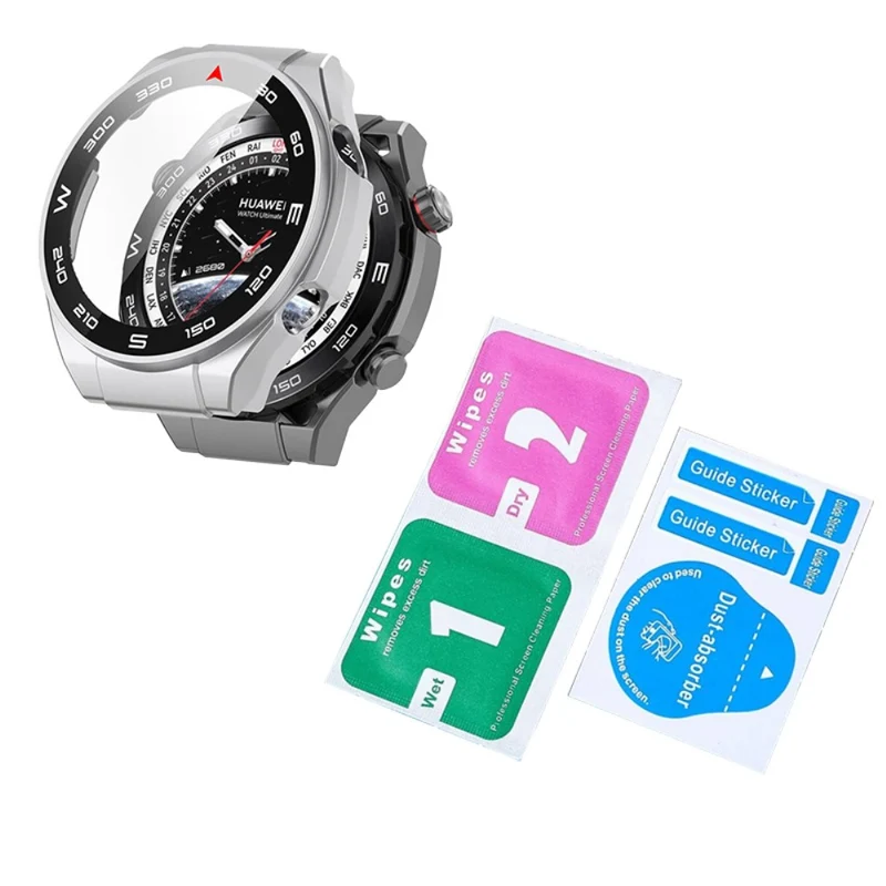 Mega Stylisch Huawei Watch Ultimate Hülle mit Displayschutz in Plastik und Glas