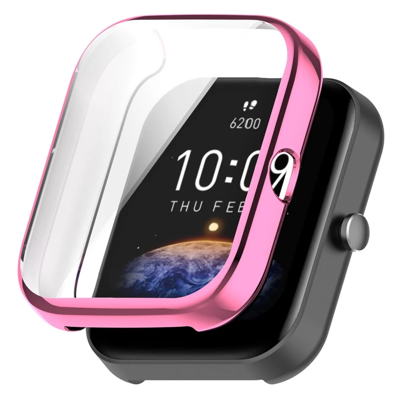Modisch Amazfit Bip 3 / Amazfit Bip 3 Pro Universell Hülle mit Displayschutz in Silikon / TPU